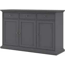 Höffner Buffet-Unterteil  Chester ¦ schwarz ¦ Maße (cm): B: 143,7 H: 91,7 T: 46.1