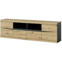 Höffner Lowboard  Turino Neo ¦ holzfarben ¦ Maße (cm): B: 200 H: 60 T: 39.9