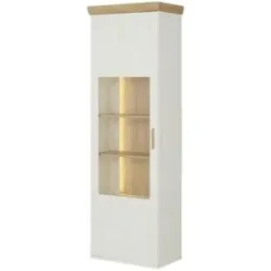 uno Vitrine  Jorvik ¦ weiß ¦ Maße (cm): B: 65 H: 205 T: 40.0