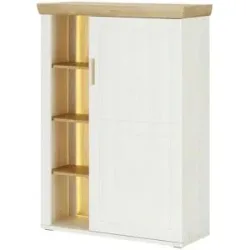 uno Highboard  Jorvik ¦ weiß ¦ Maße (cm): B: 100 H: 140 T: 40.0