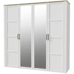 Höffner Drehtürenschrank  Toneo ¦ weiß ¦ Maße (cm): B: 215 H: 215 T: 60.0