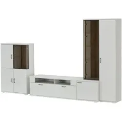 Jette Home Wohnkombination  Yannik ¦ weiß ¦ Maße (cm): B: 352 H: 212 T: 50.0