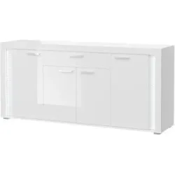 Höffner Sideboard  Silville ¦ weiß ¦ Maße (cm): B: 182 H: 84 T: 42.0