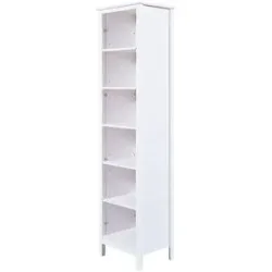 Höffner Regal aus Massivholz Landliv ¦ weiß ¦ Maße (cm): B: 50 H: 197 T: 39.5