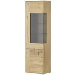 Jette Home Vitrine  Laguna ¦ holzfarben ¦ Maße (cm): B: 64 H: 207 T: 38.0