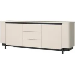 Höffner Sideboard Softclose Santori ¦ weiß ¦ Maße (cm): B: 204,9 H: 77,9 T: 44.8