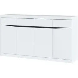 Höffner Sideboard  Turino Neo ¦ weiß ¦ Maße (cm): B: 168 H: 92,1 T: 39.9