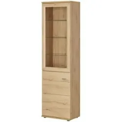 Höffner Vitrine  Vineta ¦ holzfarben ¦ Maße (cm): B: 60 H: 216 T: 40.0