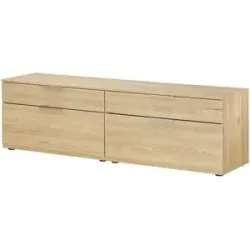 Höffner Lowboard  Sellin ¦ holzfarben ¦ Maße (cm): B: 180 H: 54 T: 45.0