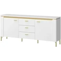 Höffner TV-Lowboard mit Softclose Losini ¦ weiß ¦ Maße (cm): B: 155,3 H: 70 T: 40.0