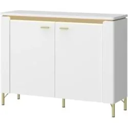 Höffner Kommode mit Softclose Losini ¦ weiß ¦ Maße (cm): B: 110,4 H: 87,3 T: 40.0