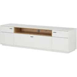 Jette Home TV-Element  Coruna ¦ weiß ¦ Maße (cm): B: 210 H: 58 T: 50.0