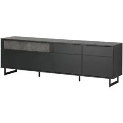 Jette Home Lowboard  Stone ¦ grau ¦ Maße (cm): B: 221 H: 69 T: 46.0