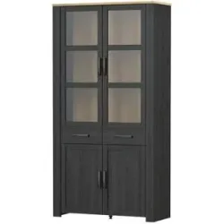 Höffner Doppelvitrine  Toneo ¦ Maße (cm): B: 106,4 H: 205,4 T: 42.0