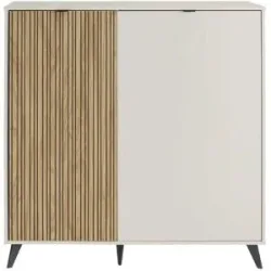 Höffner Highboard  Ispani ¦ creme ¦ Maße (cm): B: 123,2 H: 125,6 T: 40.7