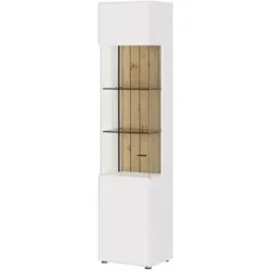 Jette Home Vitrine  Como ¦ weiß ¦ Maße (cm): B: 47 H: 206 T: 38.0