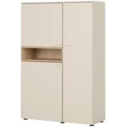 Höffner Highboard  Light Line 14 ¦ Maße (cm): B: 100 H: 151 T: 42.0