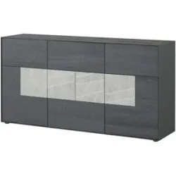Wohnwert Sideboard  Alea ¦ grau ¦ Maße (cm): B: 174 H: 88 T: 44.0