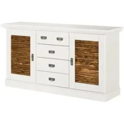 maison bleue Sideboard  Fancy ¦ weiß ¦ Maße (cm): B: 171,3 H: 90,1 T: 48.0