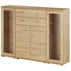 Höffner Highboard  Vineta ¦ holzfarben ¦ Maße (cm): B: 180 H: 132 T: 40.0