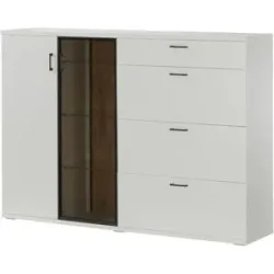 Jette Home Sideboard  Yannik ¦ grau ¦ Maße (cm): B: 180 H: 127 T: 41.0