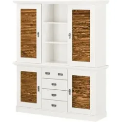 maison bleue Buffet  Fancy ¦ weiß ¦ Maße (cm): B: 171,3 H: 202,1 T: 48.0
