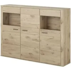 uno Highboard  Lantis ¦ holzfarben ¦ Maße (cm): B: 179 H: 130 T: 38.0