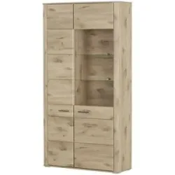 uno Vitrine  Lantis ¦ holzfarben ¦ Maße (cm): B: 107 H: 208 T: 38.0