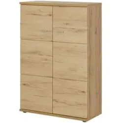 Höffner Highboard  Vineta ¦ holzfarben ¦ Maße (cm): B: 90 H: 132 T: 40.0