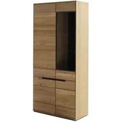 uno Kombi-Vitrine  Yaya ¦ holzfarben ¦ Maße (cm): B: 93 H: 196 T: 41.0