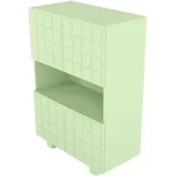 Höffner Highboard  Cubo ¦ grün ¦ Maße (cm): B: 84,3 H: 120
