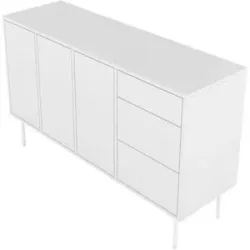 Höffner Sideboard  Mirka ¦ weiß ¦ Maße (cm): B: 130 H: 78
