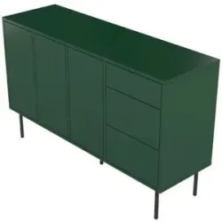 Höffner Sideboard  Mirka ¦ grün ¦ Maße (cm): B: 130 H: 80