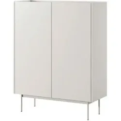 Höffner Highboard  Color ¦ beige ¦ Maße (cm): B: 97 H: 122