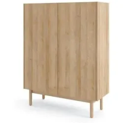 Höffner Highboard  Boho ¦ braun ¦ Maße (cm): B: 97 H: 122