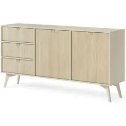 Höffner Sideboard  Firr ¦ beige ¦ Maße (cm): B: 158,3 H: 80,6