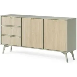 Höffner Sideboard  Firr ¦ grün ¦ Maße (cm): B: 158,3 H: 80,6