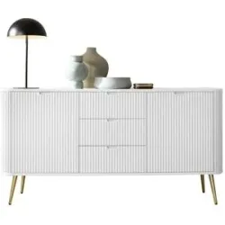 Höffner Sideboard  Zova ¦ weiß ¦ Maße (cm): B: 168 H: 87