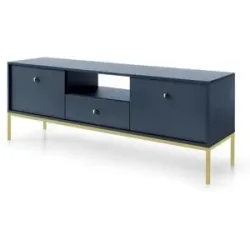Höffner Lowboard  Molly ¦ blau ¦ Maße (cm): B: 153,4 H: 56,2