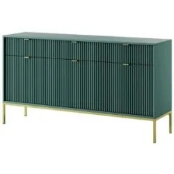 Höffner Sideboard  Nova ¦ grün ¦ Maße (cm): B: 154 H: 83