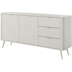 Höffner Sideboard  Lante ¦ beige ¦ Maße (cm): B: 163 H: 81