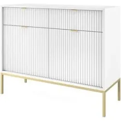 Höffner Sideboard  Nova ¦ weiß ¦ Maße (cm): B: 104 H: 83