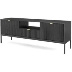 Höffner Lowboard  Nova ¦ schwarz ¦ Maße (cm): B: 154 H: 56