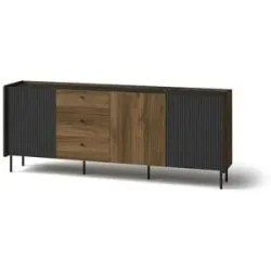Höffner Sideboard  Prestigo ¦ braun ¦ Maße (cm): B: 200 H: 78