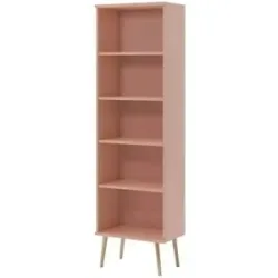 Höffner Bücherregal   ¦ rosa/pink ¦ Maße (cm): B: 46 H: 180