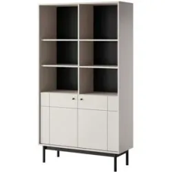 Höffner Standregal   ¦ beige ¦ Maße (cm): B: 104 H: 185