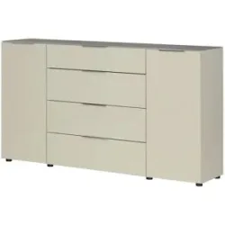 Höffner Sideboard  Vitreo Neo ¦ beige ¦ Maße (cm): B: 180 H: 99 T: 40.0