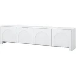Höffner TV-Lowboard  Arsoli ¦ weiß ¦ Maße (cm): B: 204 H: 54 T: 35.0