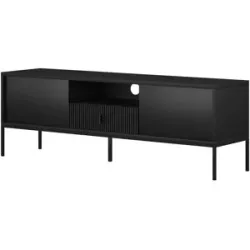Höffner TV-Lowboard  Maglione ¦ schwarz ¦ Maße (cm): B: 154 H: 52 T: 39.0