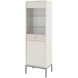 Höffner Vitrine  Maglione ¦ beige ¦ Maße (cm): B: 53,9 H: 175 T: 39.0